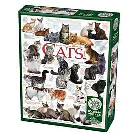 Cobble Hill Puzzles Olika Kattraser 1000 Bitar