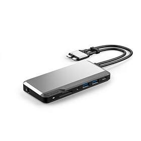 Magazine HD 4K Type-C Hub To Dual Docking Station HDMI USB3. PD Charge Port  USB-C Adapter 