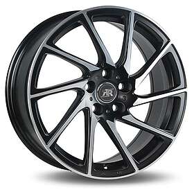 Racer Wheels Turn Satin Black Machined Face 7.5x17 5/108 ET35 CB73.1