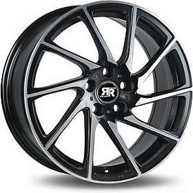 Racer Wheels Turn Satin Black Machined Face 7.5x17 5/108 ET40 CB73.1