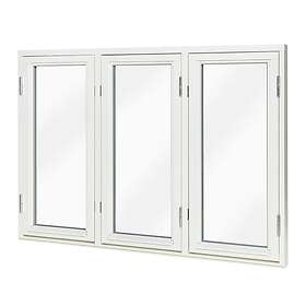 Sunnerbo Fönster Sidohängt Aluminium 3-Luft 3-Glas 220x90cm