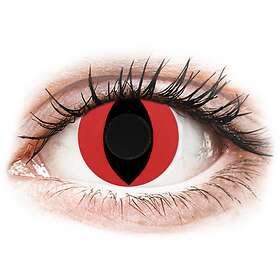 Gelflex Crazy Lens Cat Eye Red (2-pack)