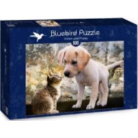 Bluebird Puzzle Kattunge och valp 500 Bitar