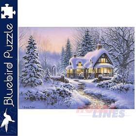 Bluebird Puzzle Pussel Winter's Blanket Wouldbie Cottage 500 Bitar