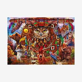 Bluebird Puzzle Pussel Animal Totem 4000 Bitar