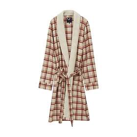 Lexington Checked Cotton Flannel Robe with Fleece Collar (Women's)