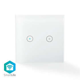 Nedis WiFi Smart Light Switch Dual WIFIWS20WT