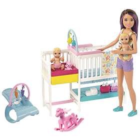 Barbie Skipper Babysitters Inc Nap 'n' Nurture Nursery Dolls And Playset GFL38