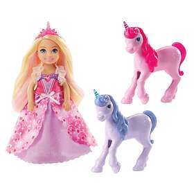 Barbie Dreamtopia Gift Set Chelsea Princess Doll with Baby Unicorns GJK17