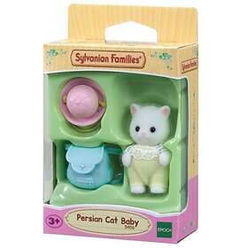 Sylvanian Families Persian Cat Baby with Backpack