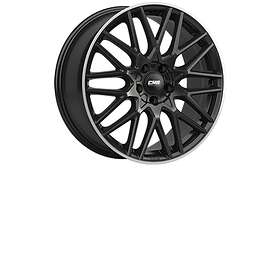 CMS Wheels C25 Gloss Black/Polished Lip 7x17 5/100 ET51 CB57.1
