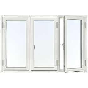 Traryd Fönster Genuin Sidohängt Fönster Trä 3-Luft 3-Glas 180x140cm