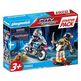 Playmobil City Action 70502 Starter Pack Motard De Police Et Voleur