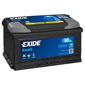 Exide Excell EB802 80Ah 700A