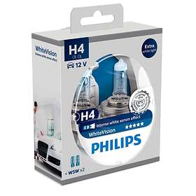 Philips WhiteVision 12342 H4 60/55W 12V (2-pack) Best Price | Compare ...