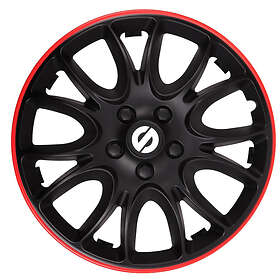Set 4 Enjoliveurs Sparco Varese 14 Pouces - Doré/noir, ABS, Antirouille, Installation Par Pression, Style Sportif