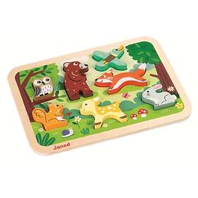 Janod Chunky Puzzle Forest 7 Bitar