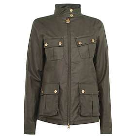 barbour wax jacket with fur hood