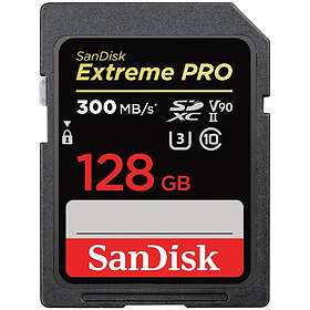 SanDisk Extreme Pro SDXC Class 10 UHS-II U3 V90 300MB/s 128GB