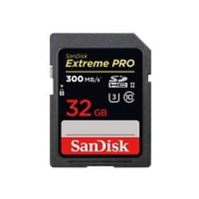 SanDisk Extreme Pro SDHC Class 10 UHS-II U3 V90 300MB/s 32GB