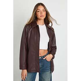 Boohoo Faux Leather Belted Jacket (Women's)