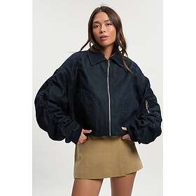 Boohoo Ruched Sleeve Windbreaker Jacket (Women's)