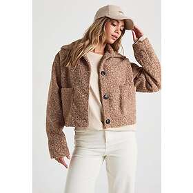 Boohoo Pocket Detail Wool Look Shacket (Women's)