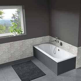 Langenfeld Classic Duo med Negro Tebas Front 160x70 (Vit)