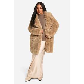 Boohoo Longline Teddy Faux Fur Coat (Women's)