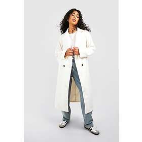 Boohoo Oversized Double Breasted Wool Look Coat (Women's)