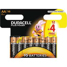 Duracell Plus Power AAA-batterier (LR03) 16-pack