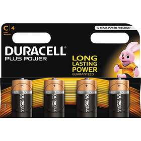 Duracell Plus Power C-batterier (LR14) 4-pack