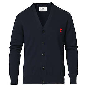 AMI Paris Heart Logo Wool Cardigan (Herre)
