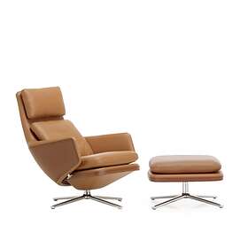 Vitra Grand Relax High Lenestol + Pall (Skinn)