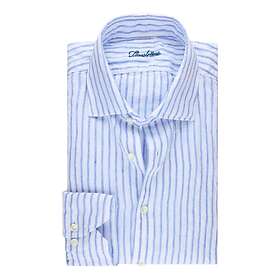 Stenströms Light Blue Micro Checked Fitted Body Shirt (Herre)