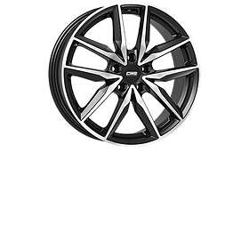 CMS Wheels C28 Gloss Black/Polished 7.5x18 5/100 ET40 CB57.1