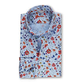 Stenströms Casual Blue Floral Fitted Body Shirt (Herre)