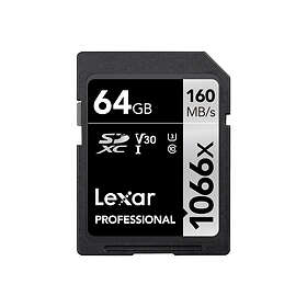 Lexar Professional SDXC Class 10 UHS-I U3 V30 1066x 64GB