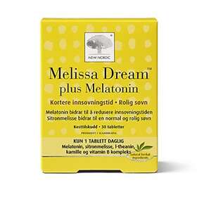 New Nordic Melissa Dream Plus Melatonin 30 Tabletter