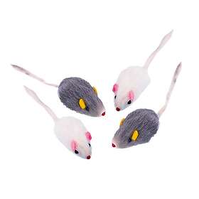 Nobby Plush Mouse Short Hair 5cm 4-pack