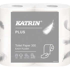 Katrin Plus Toilet 300 Easy Flush 2-Ply 4-pack