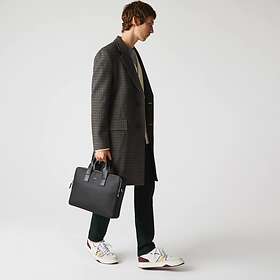 Lacoste Chantaco Matte Piqué Leather Messenger Bag