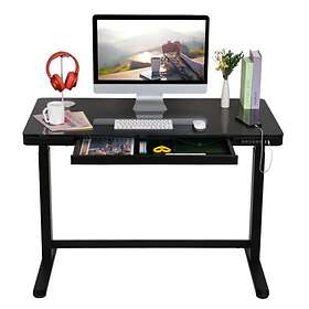 FlexiSpot Home Office Tempered Glass Worktop Standing Desk EG8