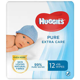 Huggies Pure Extra Care Baby Wipes 12x56st