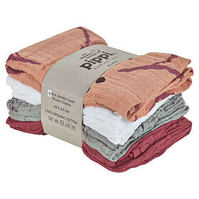 Pippi Organic Cloth Muslin Diapers (8-pack)