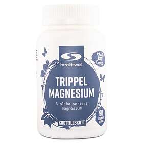 Healthwell Trippel Magnesium 90 Kapslar