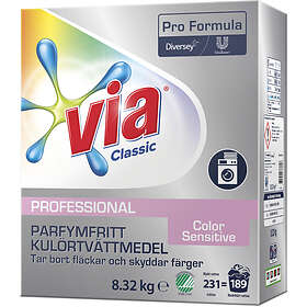 VIA Classic Professional Sensitive Color Tvättmedel 8,32kg