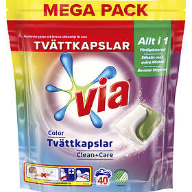 VIA Color Tvättkapslar 40-pack