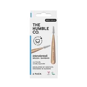 The Humble Co.  Interdental Brush Bamboo 0,6mm 6-pack (Mellanrumsborste)