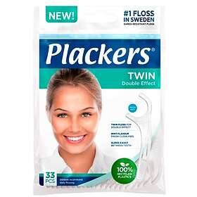 Bild på Plackers Twin 33-pack (Tandtrådsbyglar)